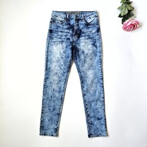 V.I.P Jeans Acid Wash Skinny Jeans Blue Stretch Denim Women’s Size 9/10
